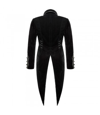 Men Gothic Tailcoat Black Velvet Gothic Steampunk Coat Vampire Swallowtail Tailcoat (2025)
